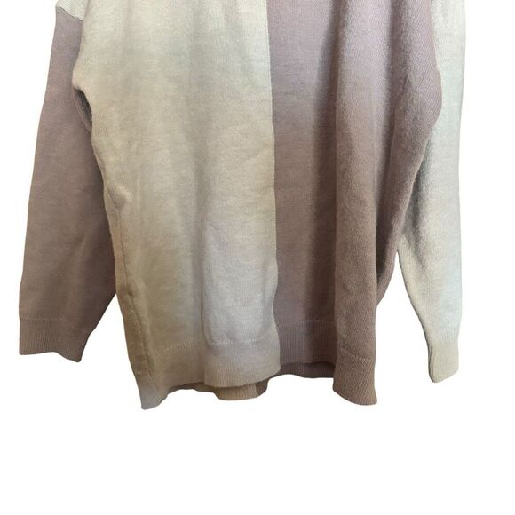 Andree by Unit Sweater Womens 1XL Multicolor Colorblock Pullover Sweatshirt - Picture 4 of 8